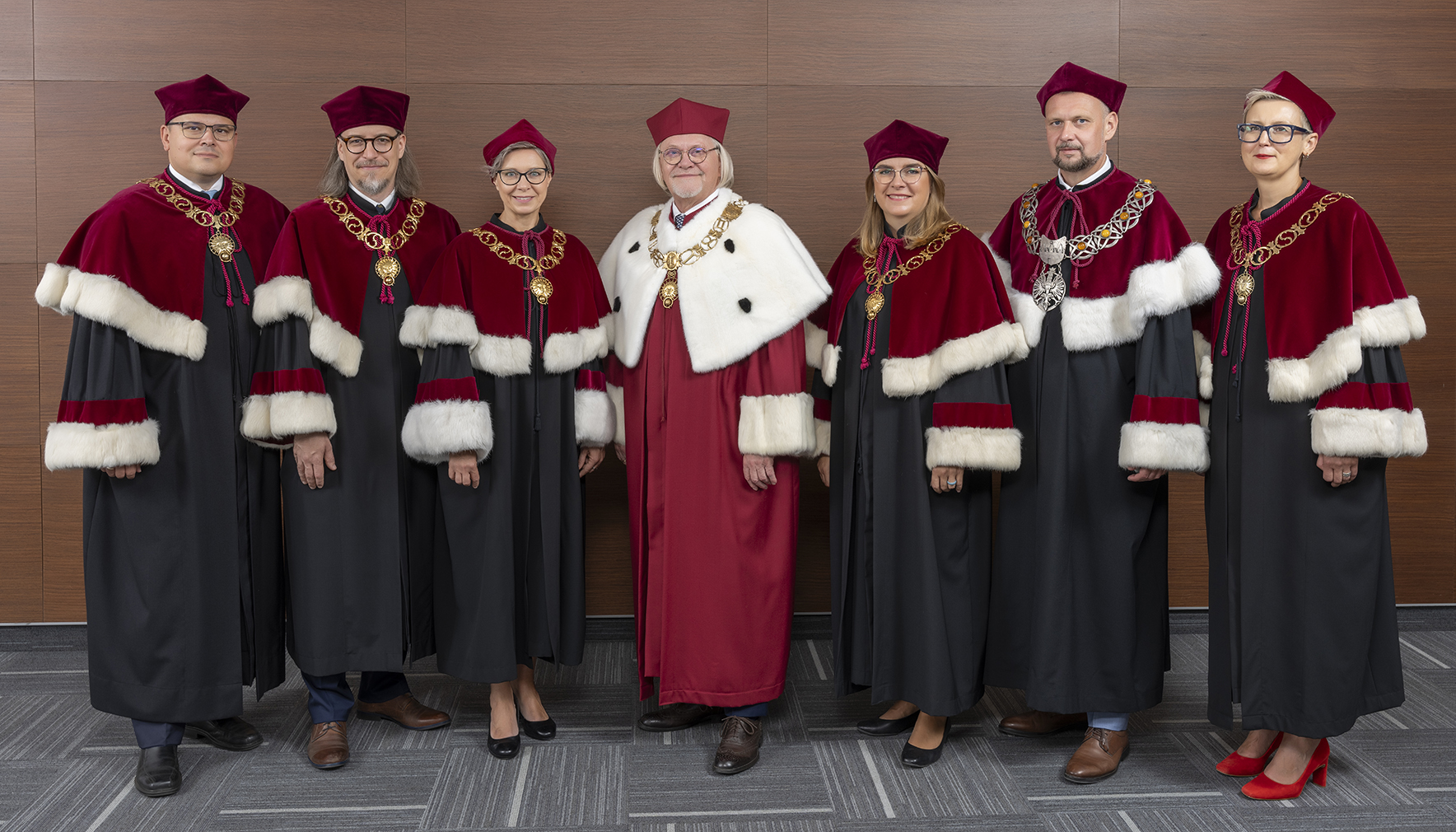 Rector Magnificus and Vice-Rectors [photo: Adam Fisz]