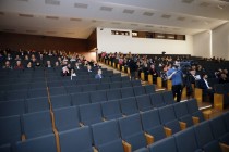 Spotkanie otwarte nt. projektu Statutu UMK (Aula UMK, 5 lutego 2019) [fot. Andrzej Romański]