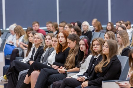 Immatrykulacja studentów I roku 2024/2025. Kliknij, aby powiększyć zdjęcie.