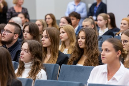 Immatrykulacja studentów I roku 2024/2025. Kliknij, aby powiększyć zdjęcie.