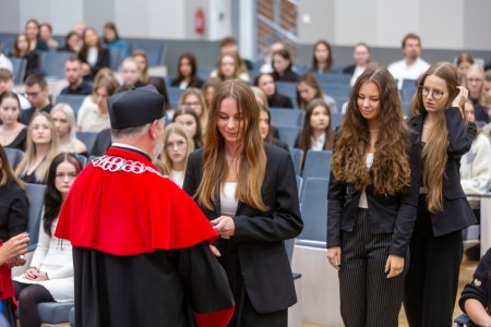 Immatrykulacja studentów I roku 2024/2025. Kliknij, aby powiększyć zdjęcie.