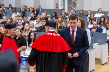 Immatrykulacja studentów I roku 2024/2025. Kliknij, aby powiększyć zdjęcie.