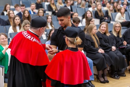 Immatrykulacja studentów I roku 2024/2025. Kliknij, aby powiększyć zdjęcie.