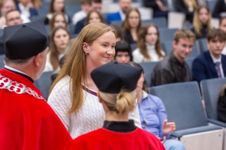 Immatrykulacja studentów I roku 2024/2025. Kliknij, aby powiększyć zdjęcie.