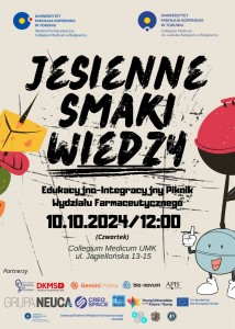 Edukacyjno-Integracyjny Piknik Wydziału Farmaceutycznego Collegium Medicum UMK pod nazwą „Jesienne Smaki Wiedzy”. Kliknij, aby powiększyć zdjęcie.