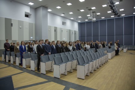 Immatrykulacja studentów Wydziału Lekarskiego . Kliknij, aby powiększyć zdjęcie.