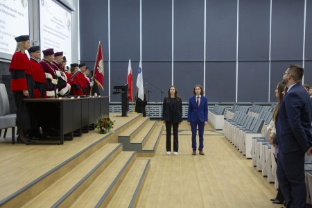 Immatrykulacja studentów Wydziału Lekarskiego . Kliknij, aby powiększyć zdjęcie.