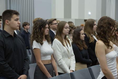 Immatrykulacja studentów Wydziału Lekarskiego . Kliknij, aby powiększyć zdjęcie.